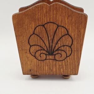 Wooden Shell Design Napkin Holder